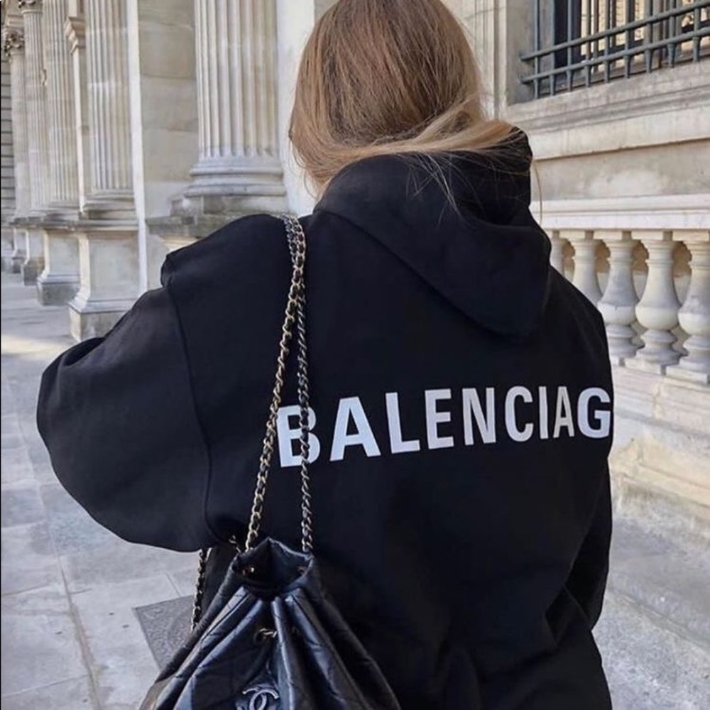 Black Balenciaga Sweatshirt